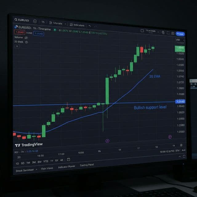 Illustrative EUR/USD chart submitted for TradeStreamAI analysis