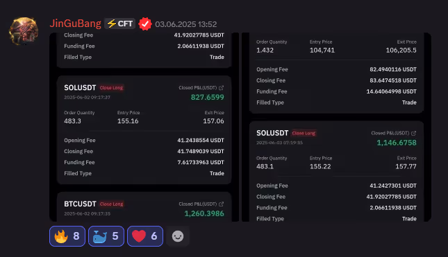 Customer-submitted trading feedback screenshot 1